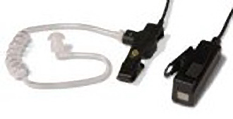 OBSOLETE! Øreplugg med kombinert PTT/Mik, beige. Sidekontakt.