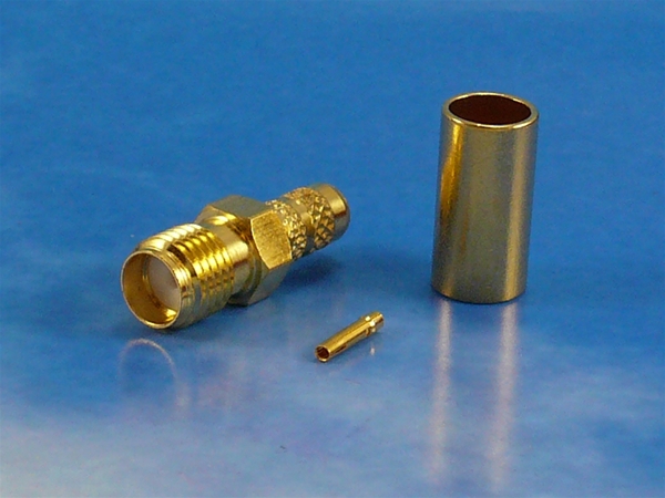 SMA female crimp RG58