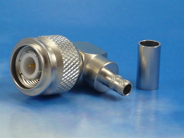 TNC male R/A crimp for RG58