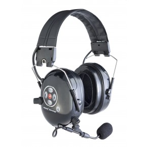 Bluetooth heavy duty headset, direct keying, Level dependent, 2 devices. Silentex (Natural XPB) 2BT A